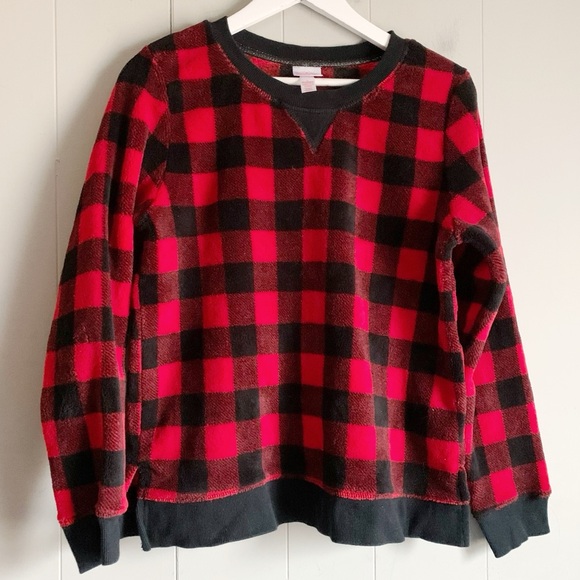 WONDERSHOP Women's Buffalo Plaid 3pc Pajama Shorts Set L - Picture 2 of 10